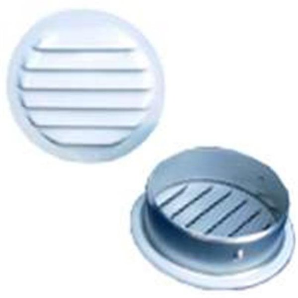 Maurice Franklin Maurice Franklin RLW-1001 1 in. Round Aluminum Screen Louver; White 1708841